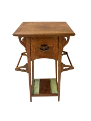 Arts & Crafts Art Nouveau Extra Large Pedestal or Plant Stand, 1900s
